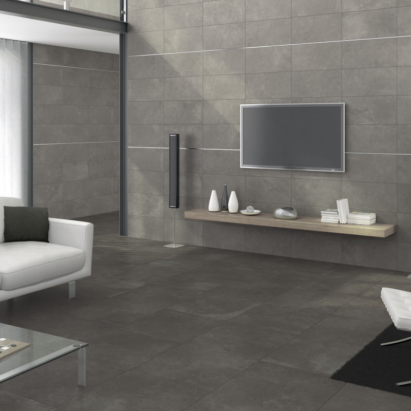 Grès cérame - KOMPACT - DARK GREY