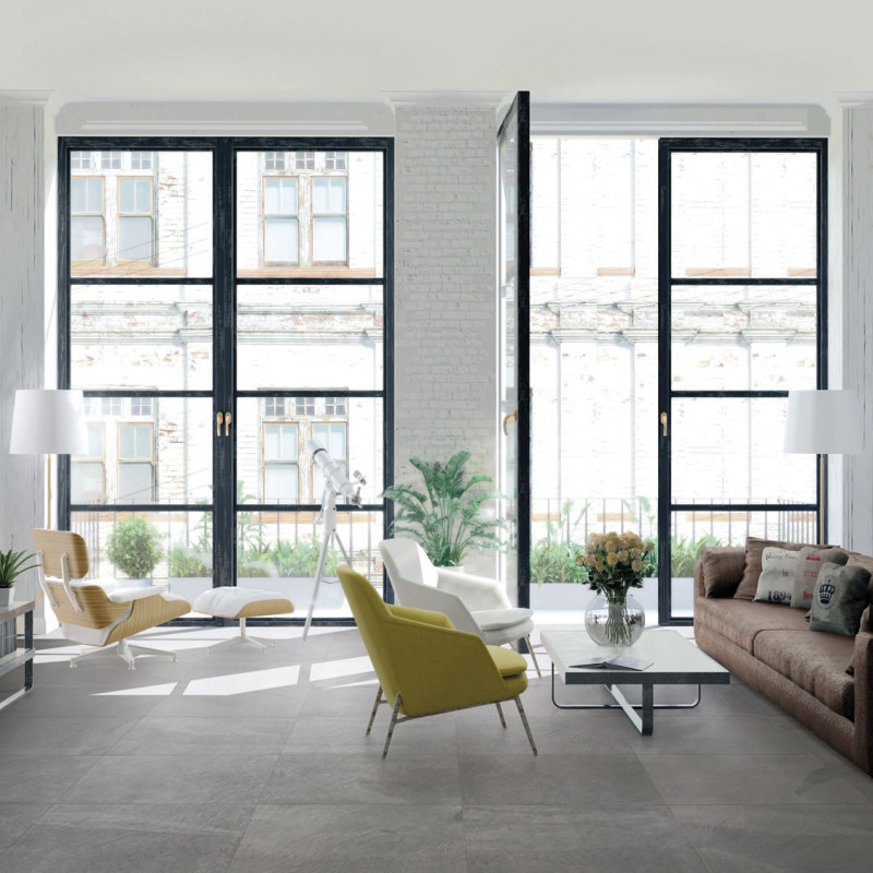 Grès cérame - MUSTANG SLATE - LIGHT GREY