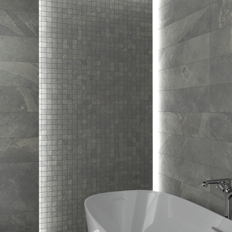 Grès cérame - MUSTANG SLATE - LIGHT GREY