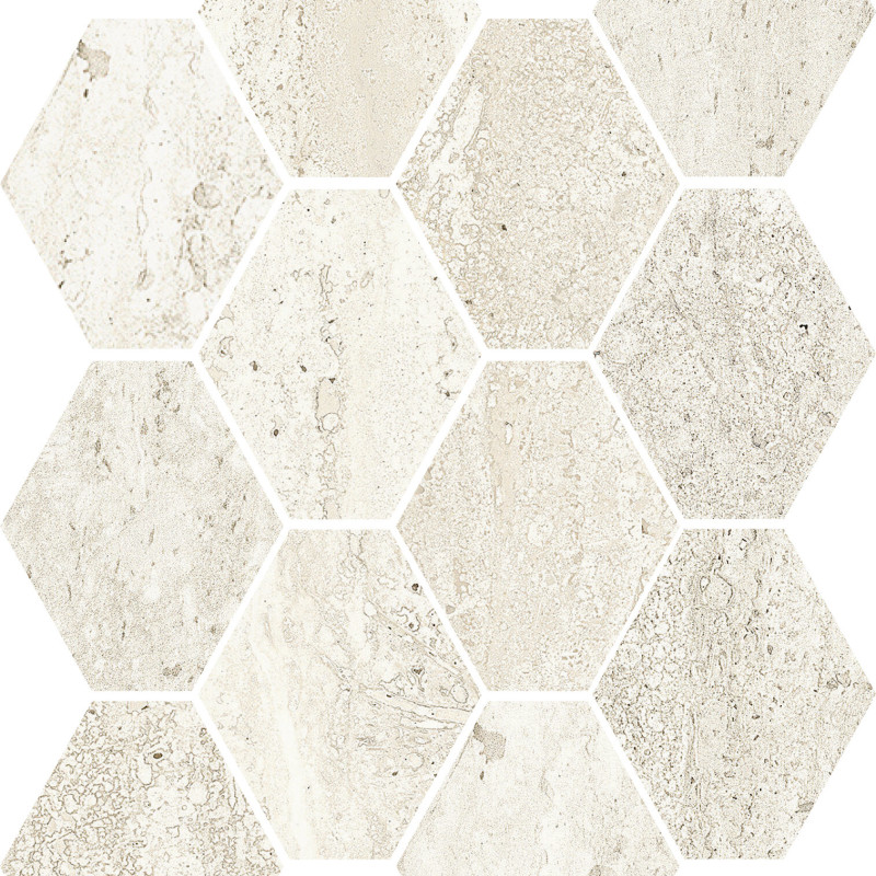 Grès cérame - TIBUR STONE - Opale Hexagon
