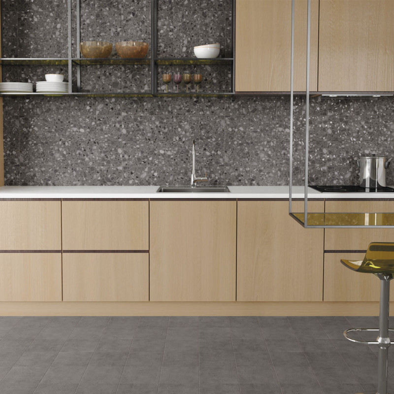 Grès émaillé - DANDY Anthracite - DANDY TERRAZZO Anthracite