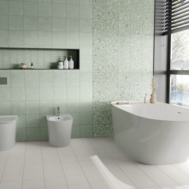 Grès émaillé - DANDY Green - DANDY TERRAZZO Green