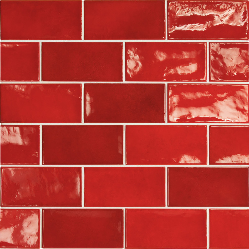 Faïence - VILLAGE VOLCANIC RED 6.5X13.2