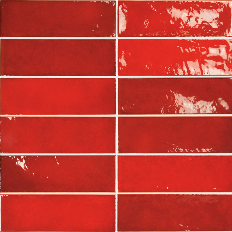 Faïence - VILLAGE VOLCANIC RED 6.5X20