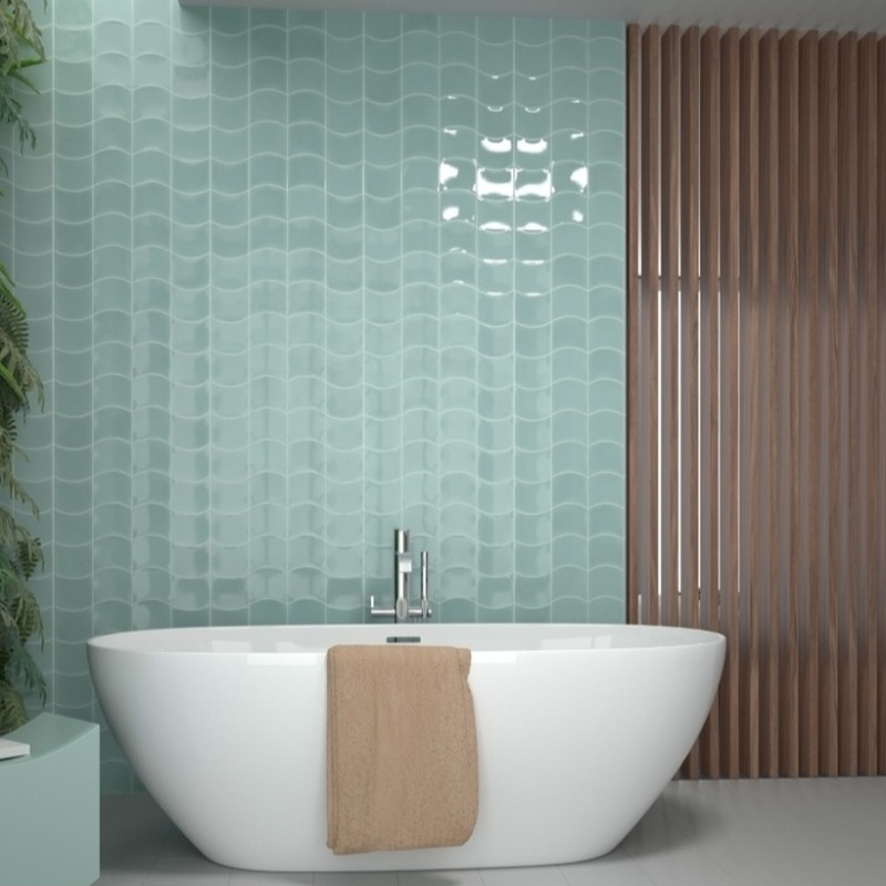 Faïence - WAVE MINT 12X12WA