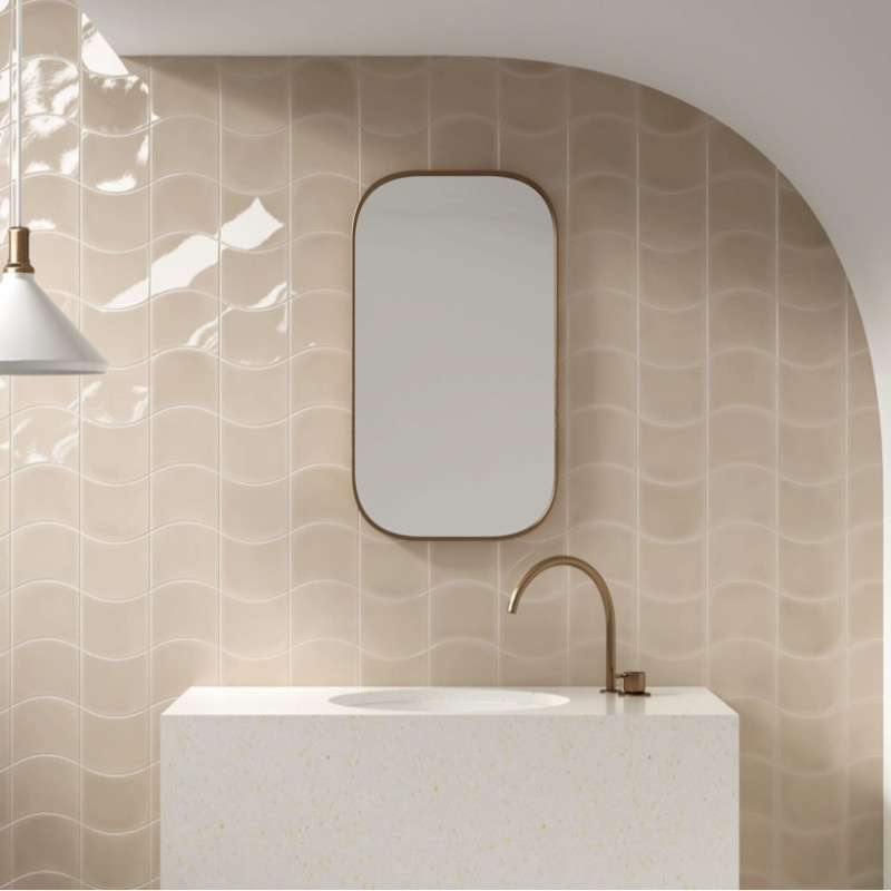 Faïence - WAVE OLD CREAM 12X12WA