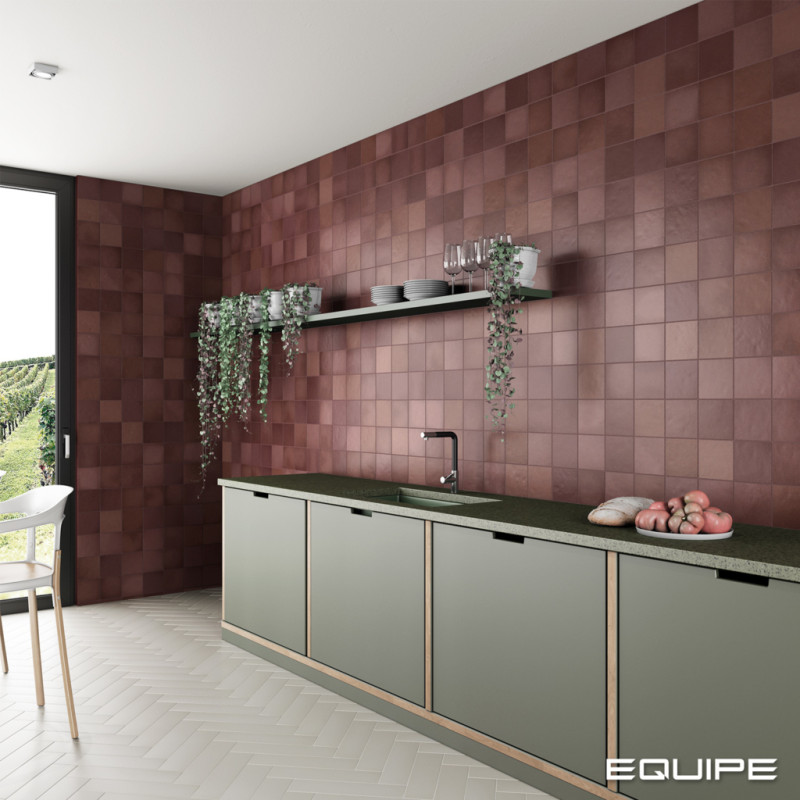 Faïence - MAGMA BURGUNDY 13.2X13.2