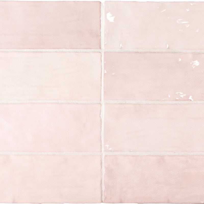 Faïence - LA RIVIERA ROSE 6.5X20