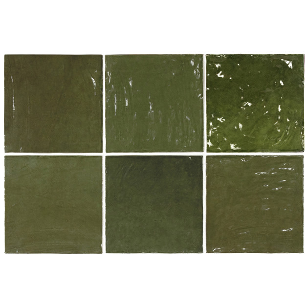 Faïence - LA RIVIERA BOTANICAL GREEN 13.2X13.2