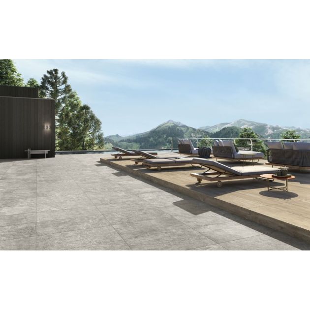 Carrelage Effet Pierre LAVAREDO 2 (DC) - Grigio