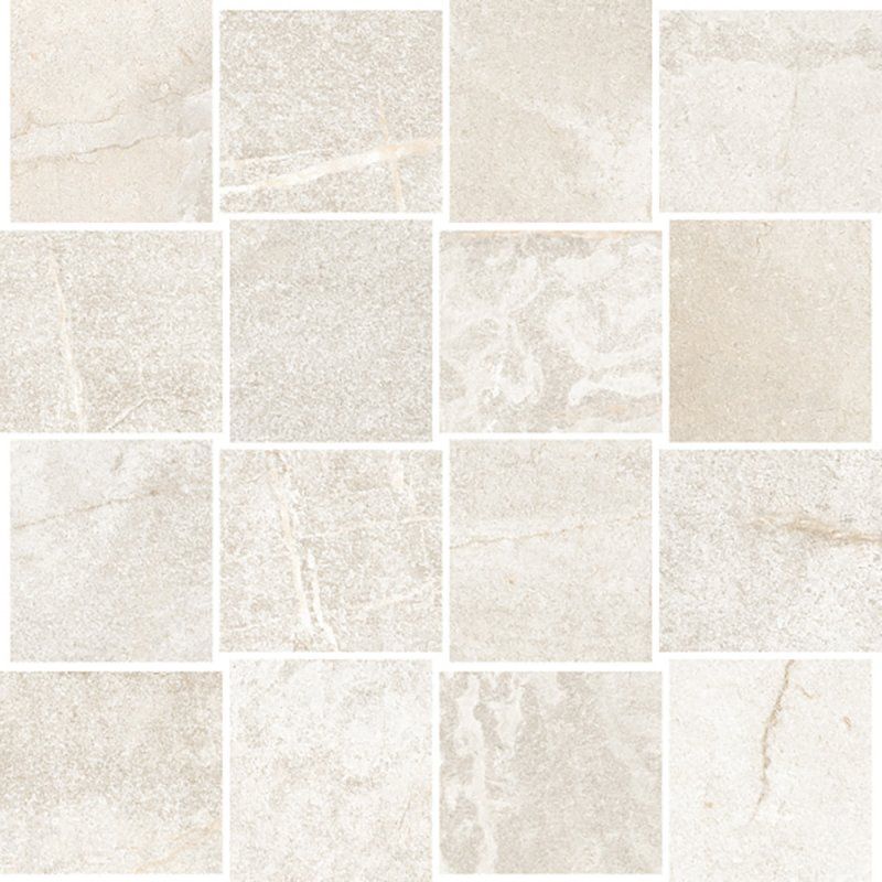 Carrelage Effet Pierre CLIMB (DC) - Mosaïque Bianco