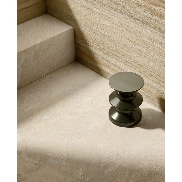 Carrelage Effet Pierre DINAMIKA (DC) - Travertino Moka Vein Cut
