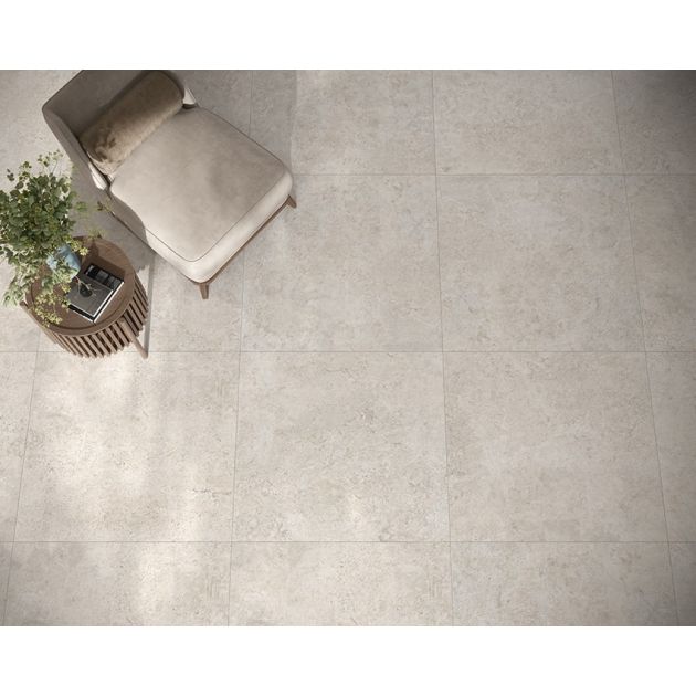 Carrelage Effet Pierre AMBOISE 2 (SI) - Bianco