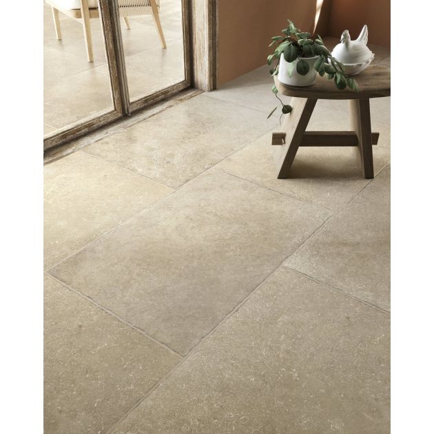 Carrelage Effet Pierre CHANTILLY 2 (SI) - Beige