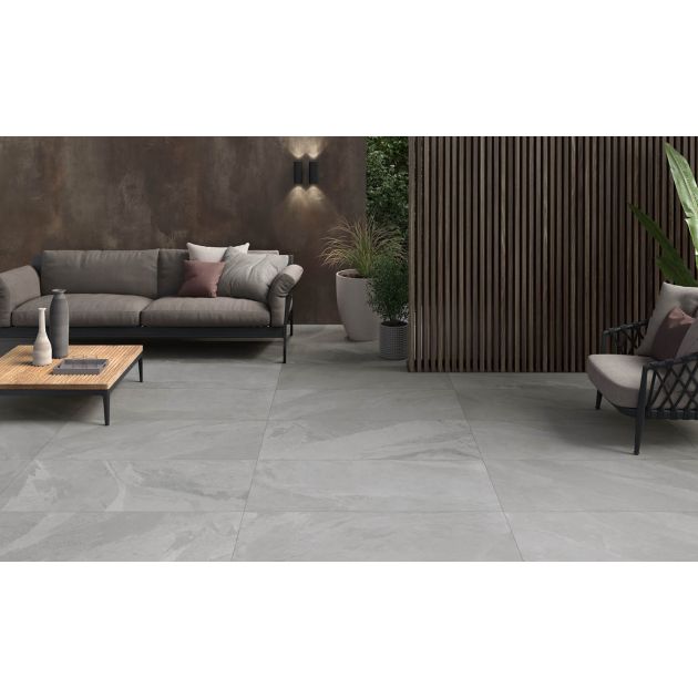 Carrelage Effet Pierre BRAZILIAN SLATE 2 (US) - Pencil Grey