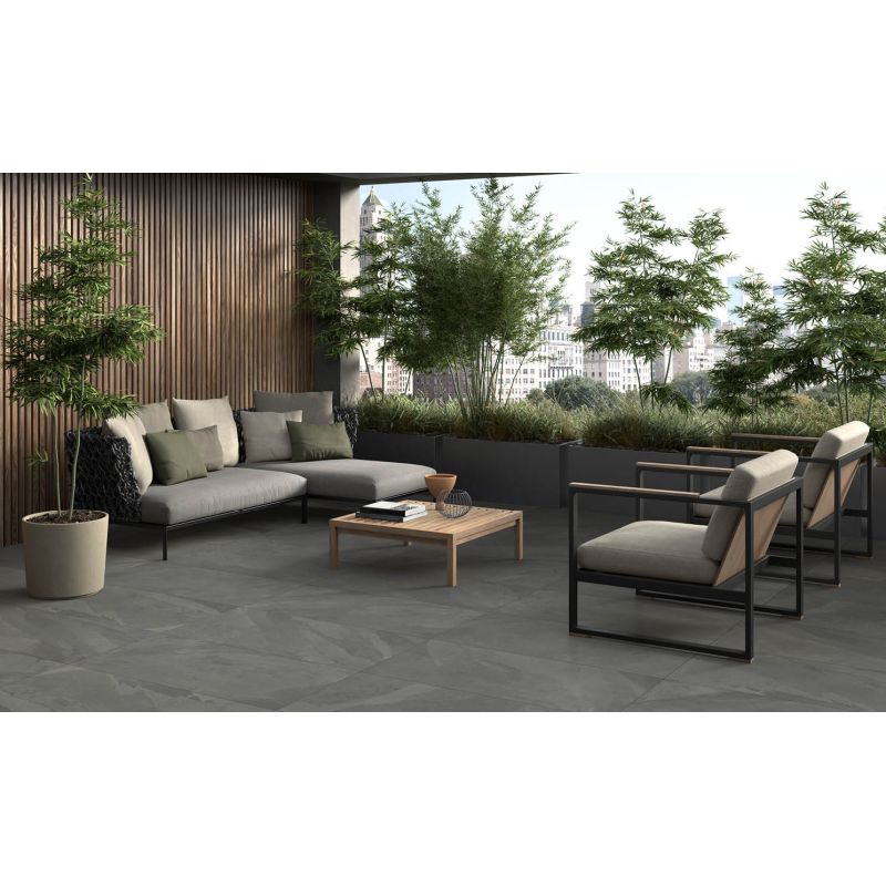 Carrelage Effet Pierre BRAZILIAN SLATE 2 (US) - Elephant Grey