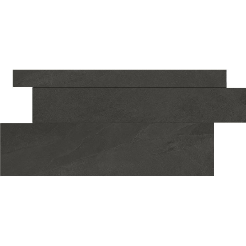 Carrelage Effet Pierre BRAZILIAN SLATE (US) - Plank rail black