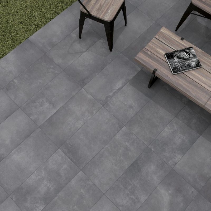 Carrelage Effet Béton BOULEVARD (AL) - Dark