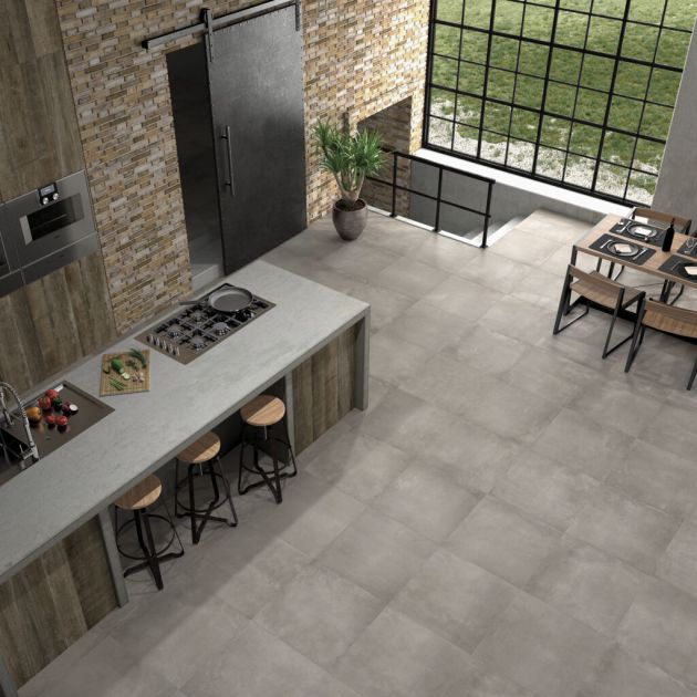 Carrelage Effet Béton BOULEVARD (AL) - Greige