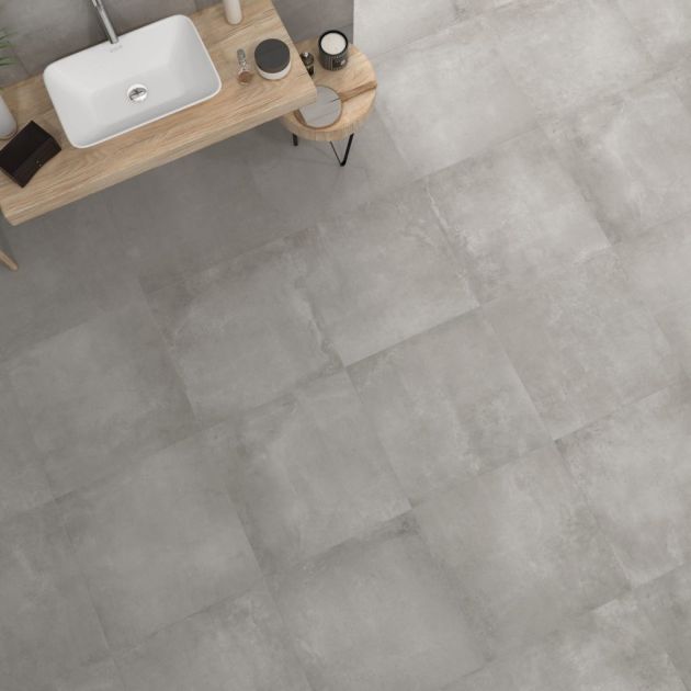 Carrelage Effet Béton BOULEVARD (AL) - Grey