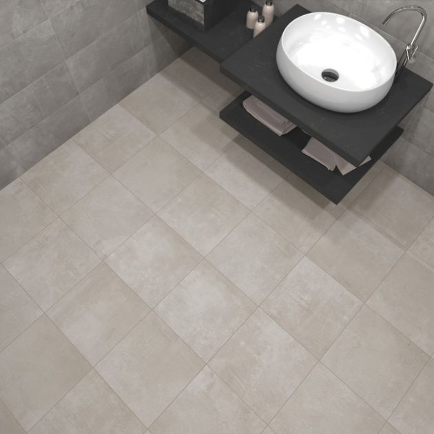 Carrelage Effet Béton ALPE (AL) - Anthracite - Grey