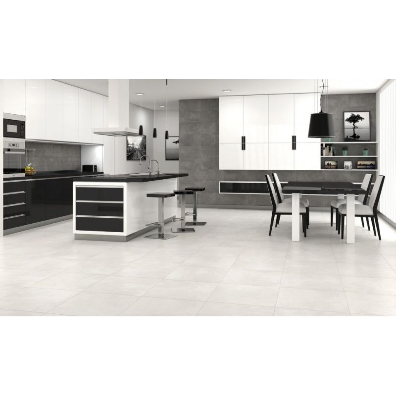 Carrelage Effet Béton ALPE (AL) - Anthracite - Pos-Corte Anthracite