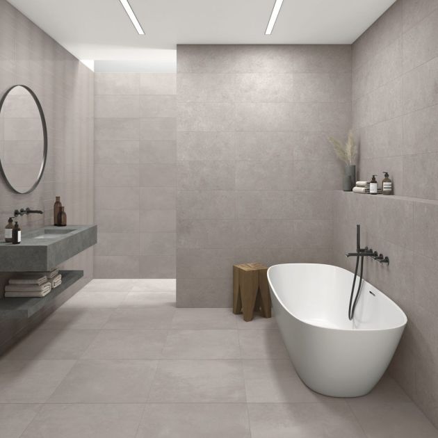 Carrelage Effet Béton FLOW (AL) - Cement Ash - Stone Ash - Majolica Ash 