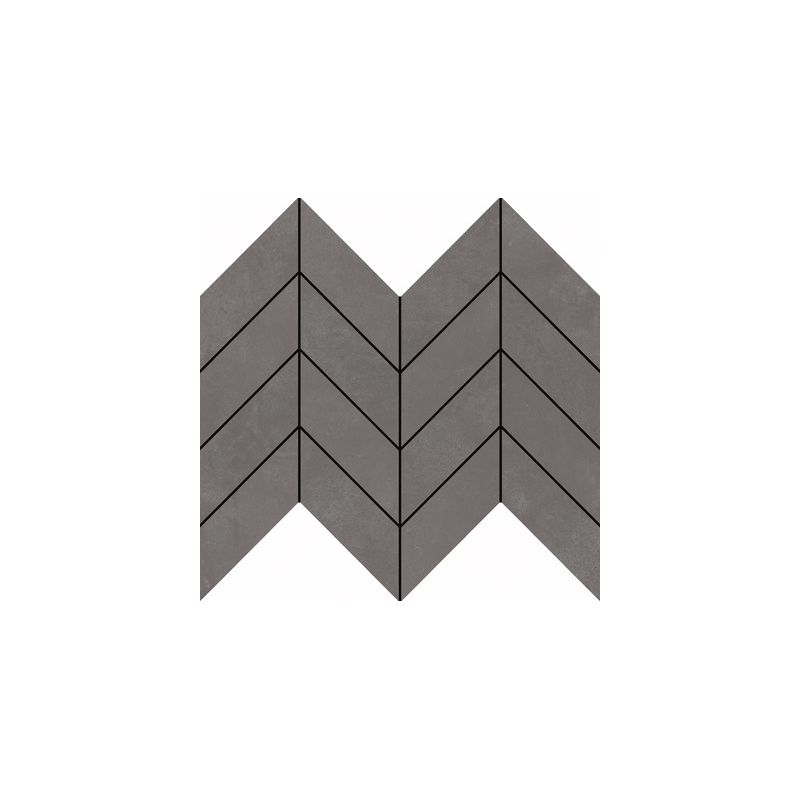 Carrelage Effet Béton FLOW (AL) - Mosaic Arrow Cement Coal