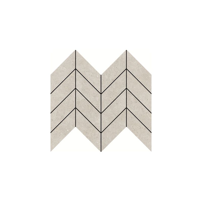 Carrelage Effet Béton FLOW (AL) - Mosaic Arrow Stone Cloud