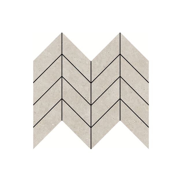 Carrelage Effet Béton FLOW (AL) - Mosaic Arrow Stone Cloud