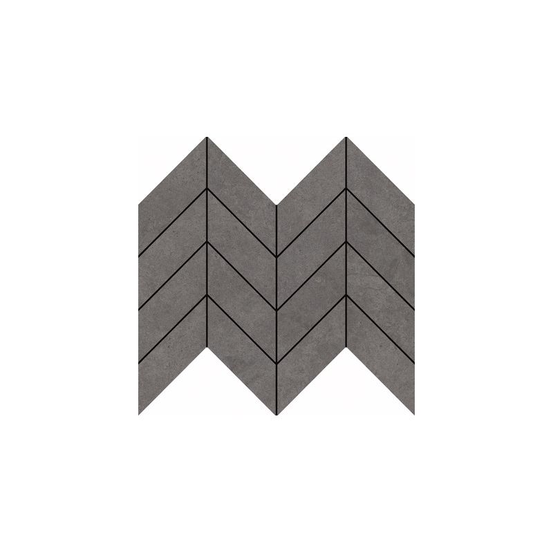 Carrelage Effet Béton FLOW (AL) - Mosaic Arrow Stone Coal
