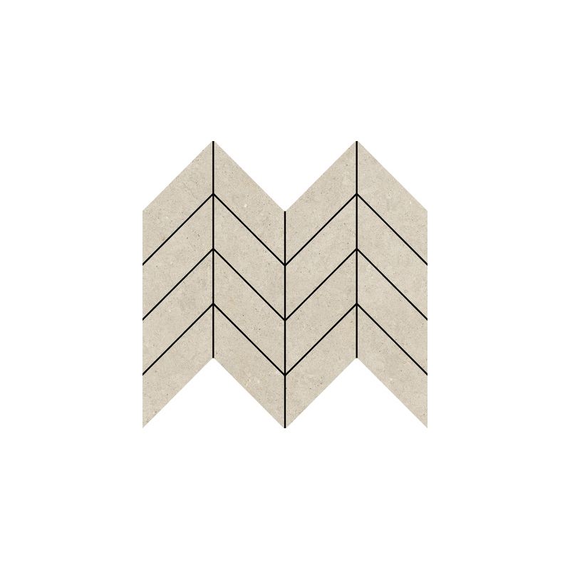 Carrelage Effet Béton FLOW (AL) - Mosaic Arrow Stone Sand 