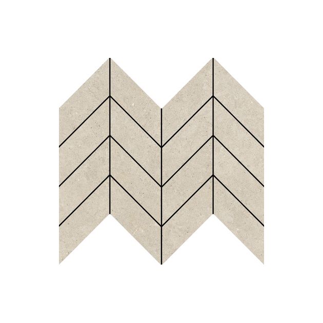 Carrelage Effet Béton FLOW (AL) - Mosaic Arrow Stone Sand 