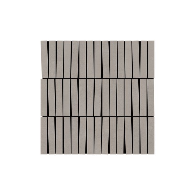 Carrelage Effet Béton FLOW (AL) - Mosaic Sticks Cement Ash 