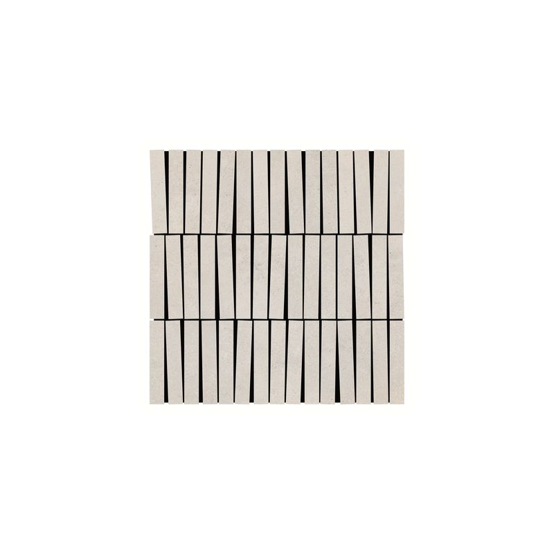 Carrelage Effet Béton FLOW (AL) - Mosaic Sticks Cement Cloud