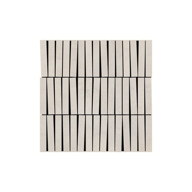 Carrelage Effet Béton FLOW (AL) - Mosaic Sticks Cement Cloud