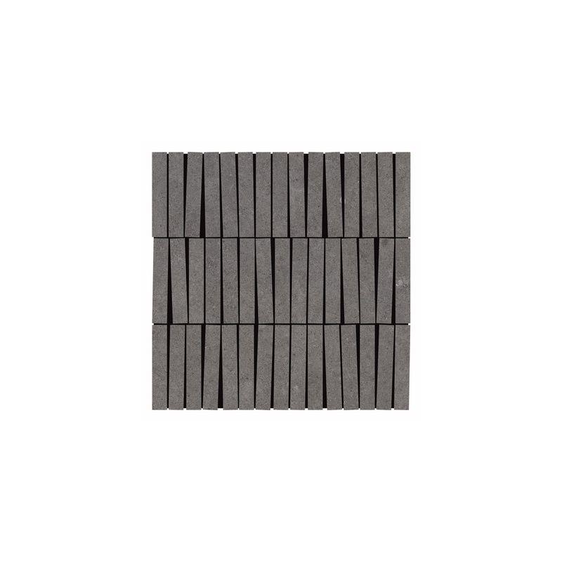 Carrelage Effet Béton FLOW (AL) - Mosaic Sticks Stone Coal