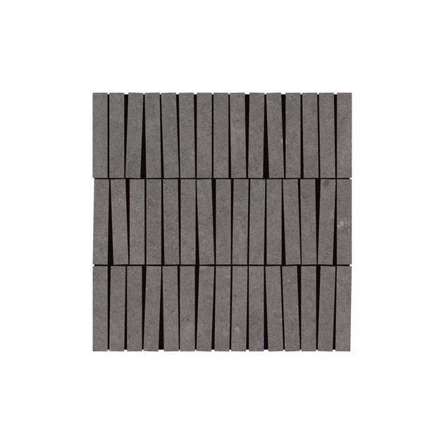 Carrelage Effet Béton FLOW (AL) - Mosaic Sticks Stone Coal