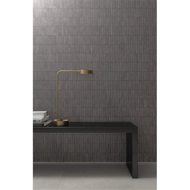 Carrelage Effet Béton FLOW (AL) - Mosaic Sticks Stone Coal