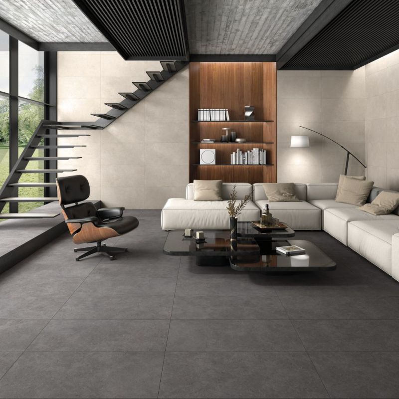 Carrelage Effet Béton FLOW (AL) - Stone Coal - Stone Sand 