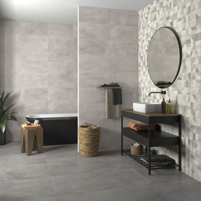 Carrelage Effet Béton STUDIO (AL) - Grey - Anthracite 