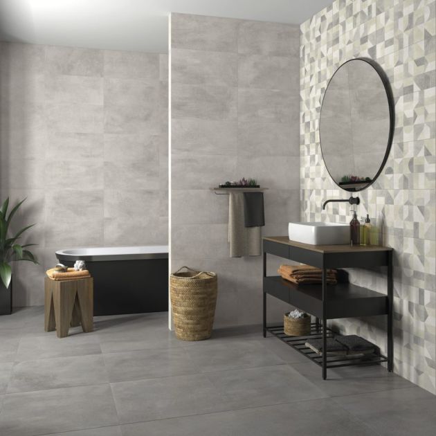 Carrelage Effet Béton STUDIO (AL) - Grey - Anthracite 