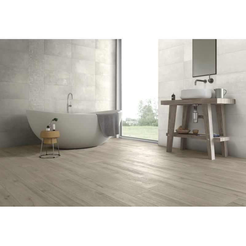 Carrelage Effet Déco TOUCH (AL) Light Grey - Mosaic Light Grey 