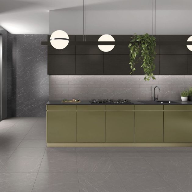 Carrelage Effet Marbre MUSE (AL) - Coal - Grey