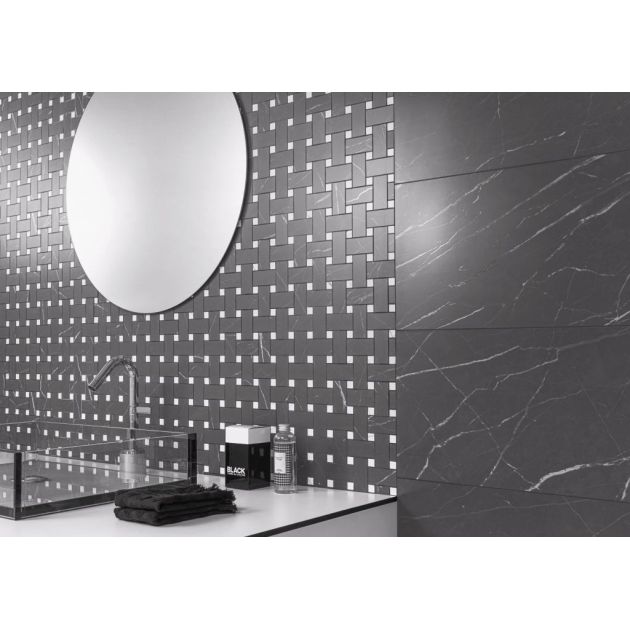 Carrelage Effet Marbre MUSE (AL) - Coal 