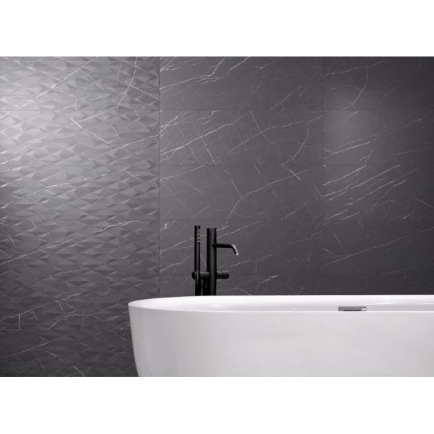 Carrelage Effet Marbre MUSE (AL) - Coal 