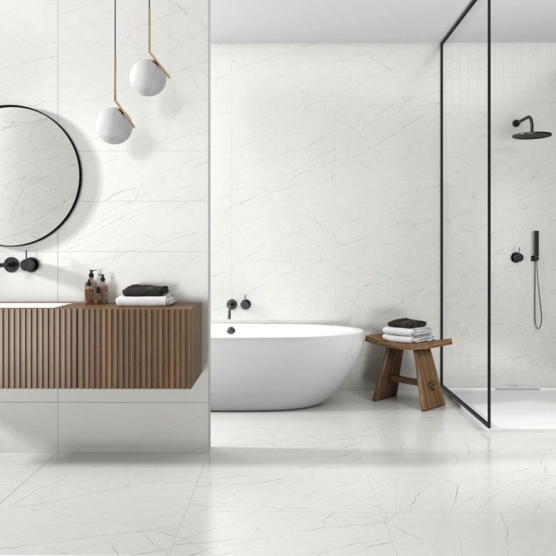 Carrelage Effet Marbre MUSE (AL) - White 