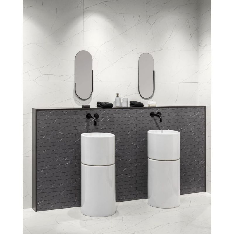 Carrelage Effet Marbre MUSE (AL) - White 