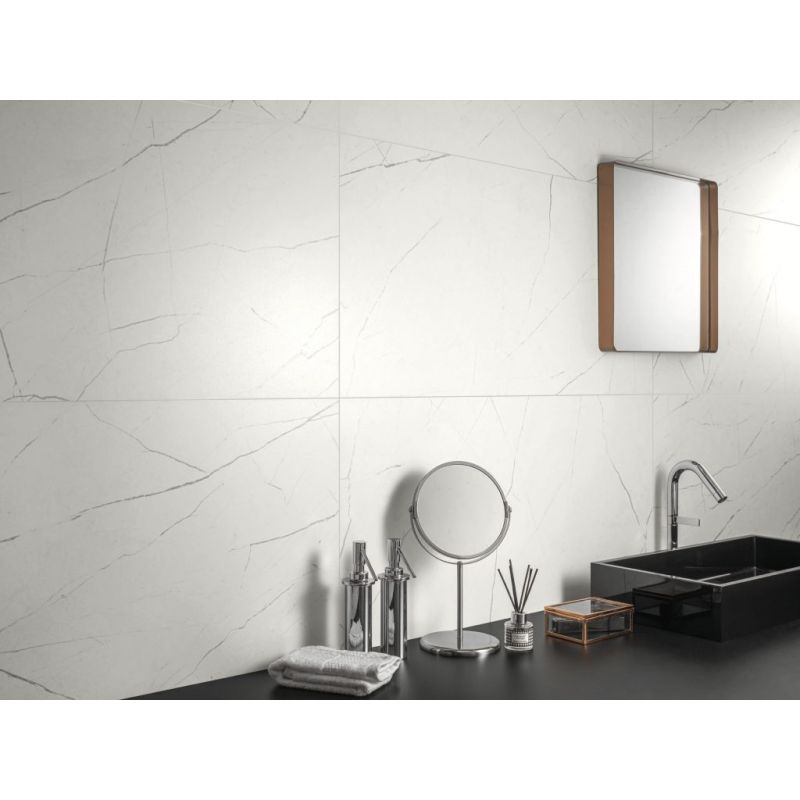 Carrelage Effet Marbre MUSE (AL) - White 