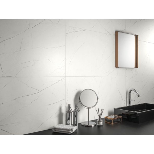 Carrelage Effet Marbre MUSE (AL) - White 